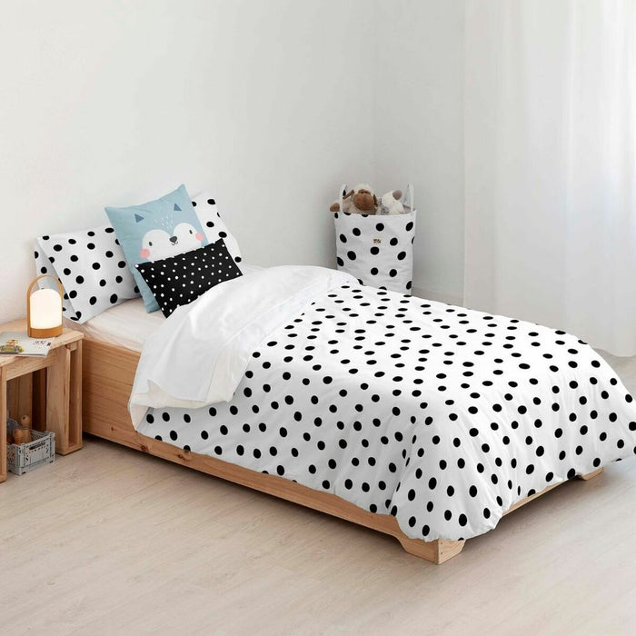 Husă de pilotă Kids&Cotton Kibo Alb Negru 180 x 240 cm