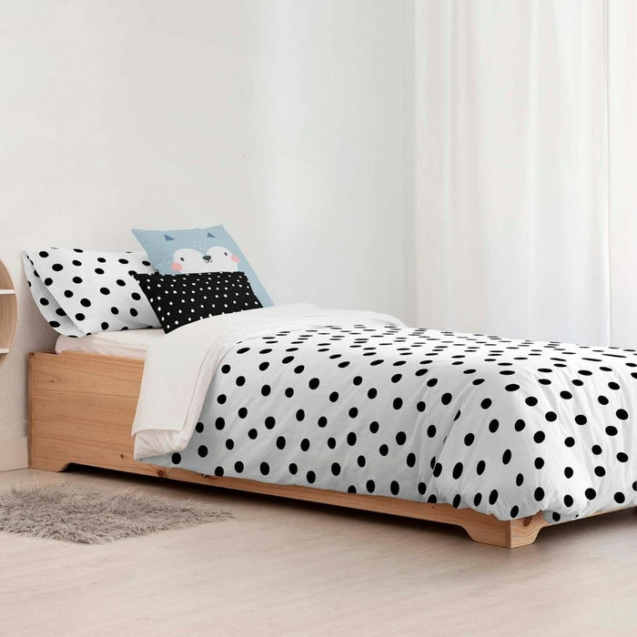 Set husă de pătură Kids&Cotton Kibo Negru 155 x 220 cm