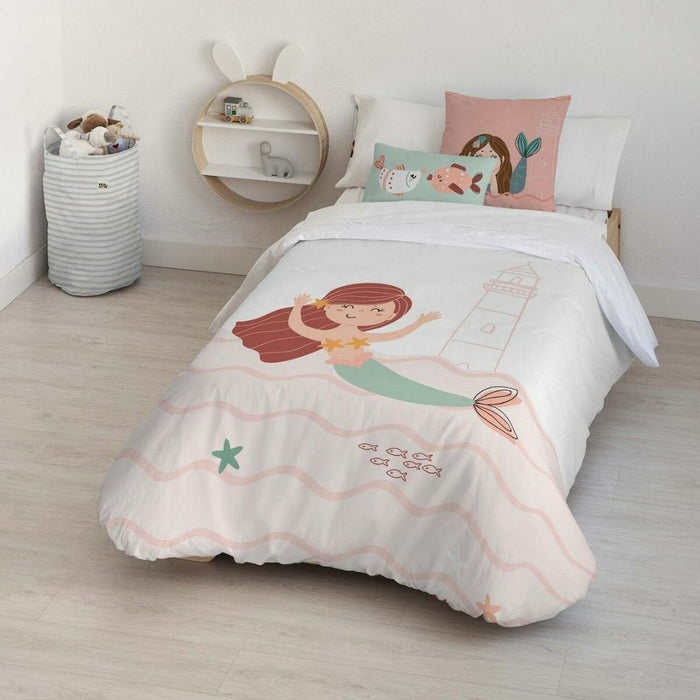 Set husă de pătură Kids&Cotton Mosi Big Roz 155 x 220 cm