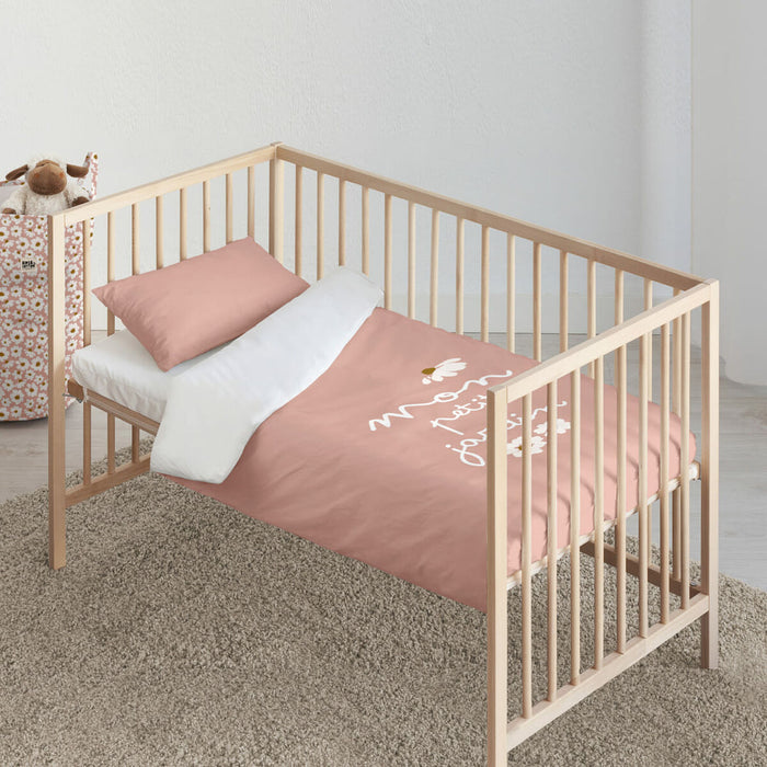 Set husă de pătură Kids&Cotton Xalo Big Roz 115 x 145 cm