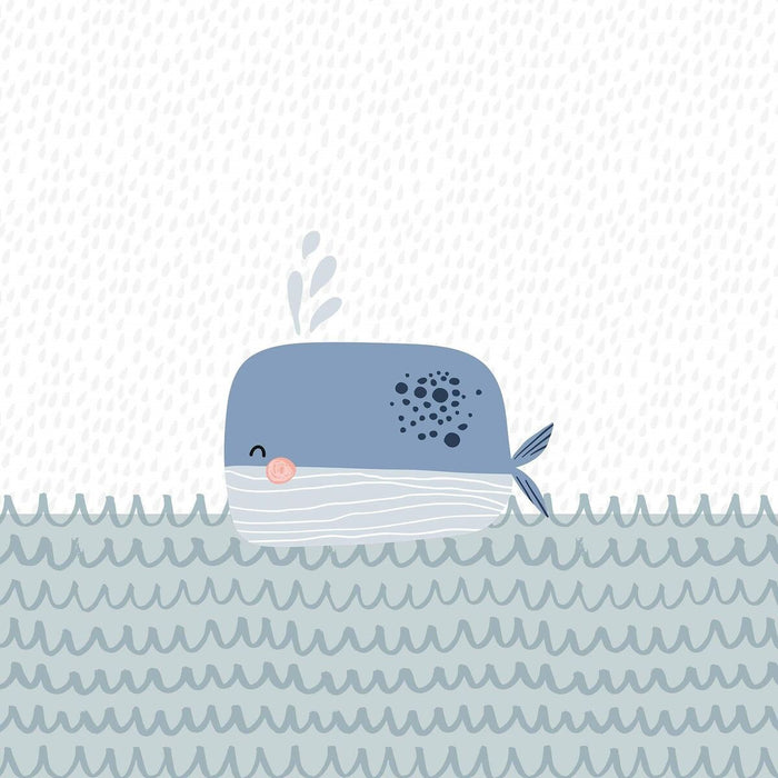 Cuvertură (de pat) Kids&Cotton Malu Big Balenă 190 x 270 cm