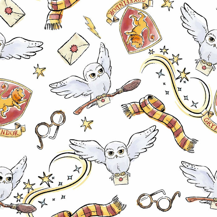 Husă de pilotă Harry Potter Hedwig 180 x 220 cm Pat 105