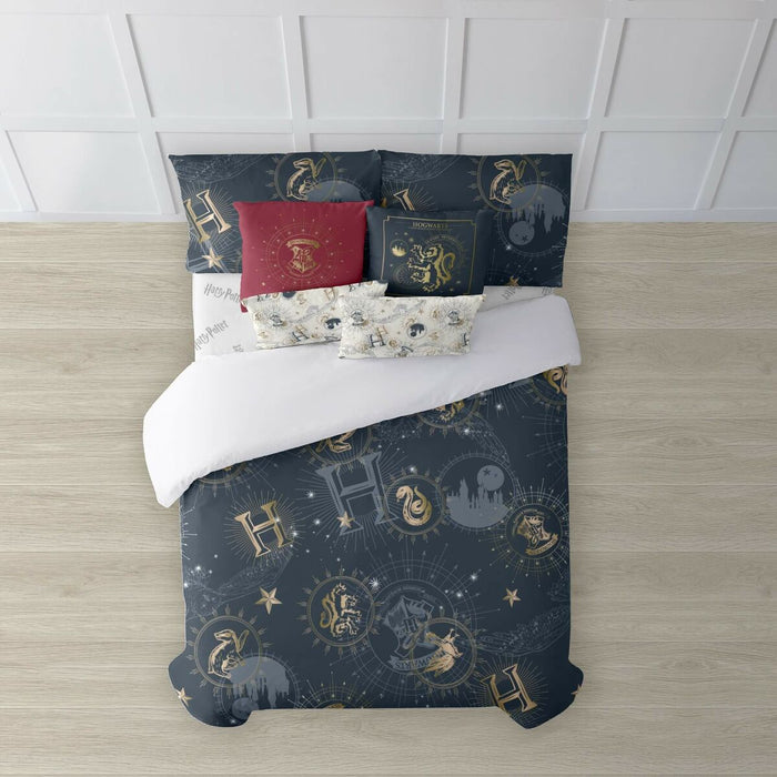 Husă de pilotă Harry Potter Gold 220 x 220 cm Pat 135/140