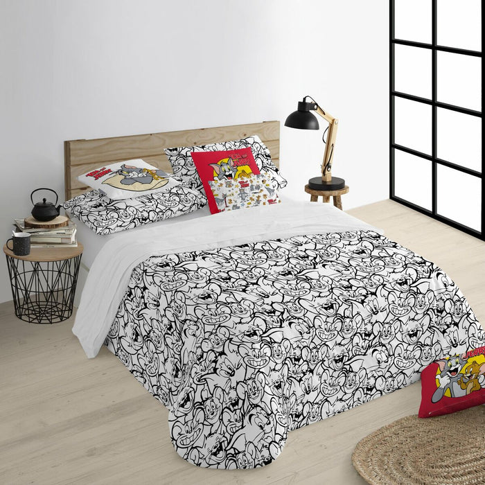 Husă de pilotă Tom & Jerry Tom & Jerry Black & White 200 x 200 cm