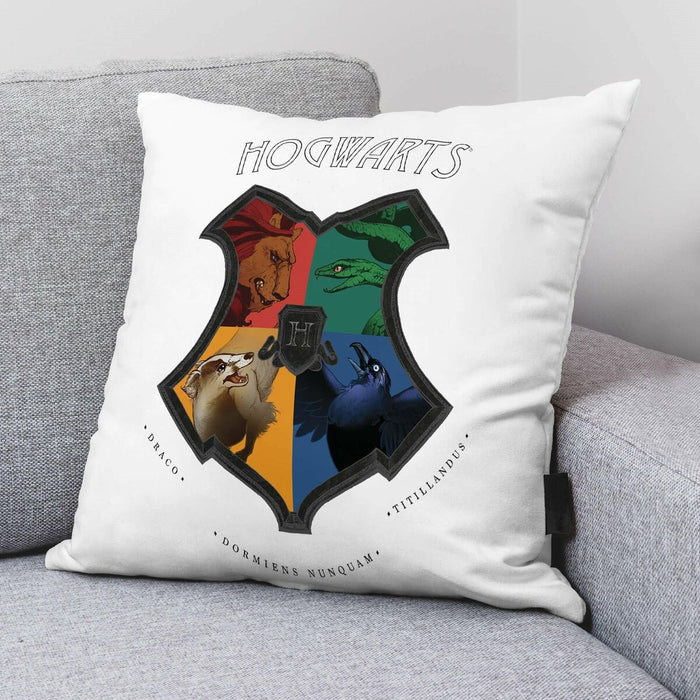 Husă de pernă de canapea Harry Potter Shields Alb 45 x 45 cm