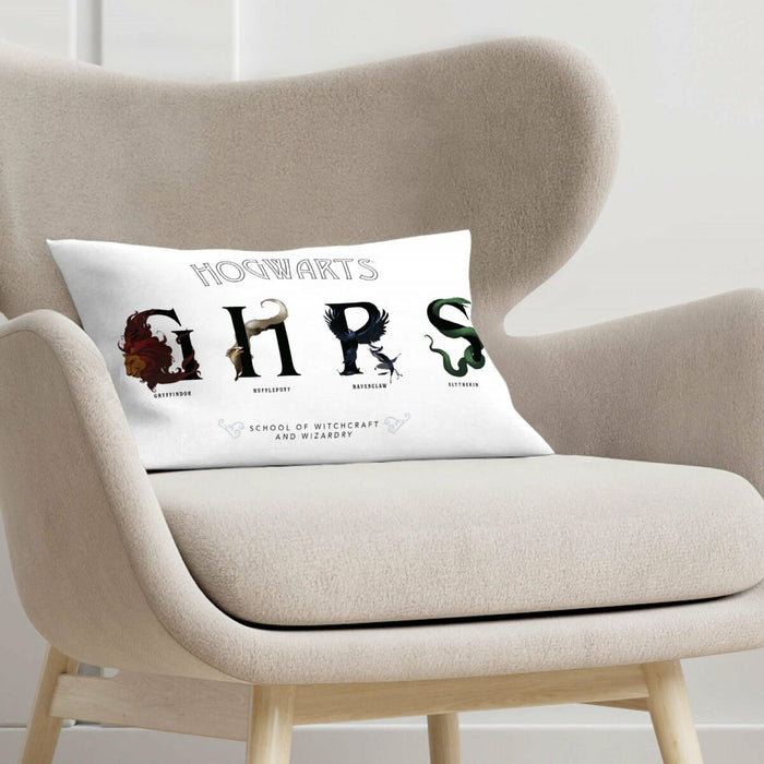 Husă de pernă de canapea Harry Potter Shields Alb 30 x 50 cm