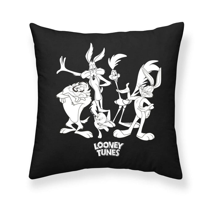 Husă de pernă de canapea Looney Tunes Looney B&w A Negru 45 x 45 cm