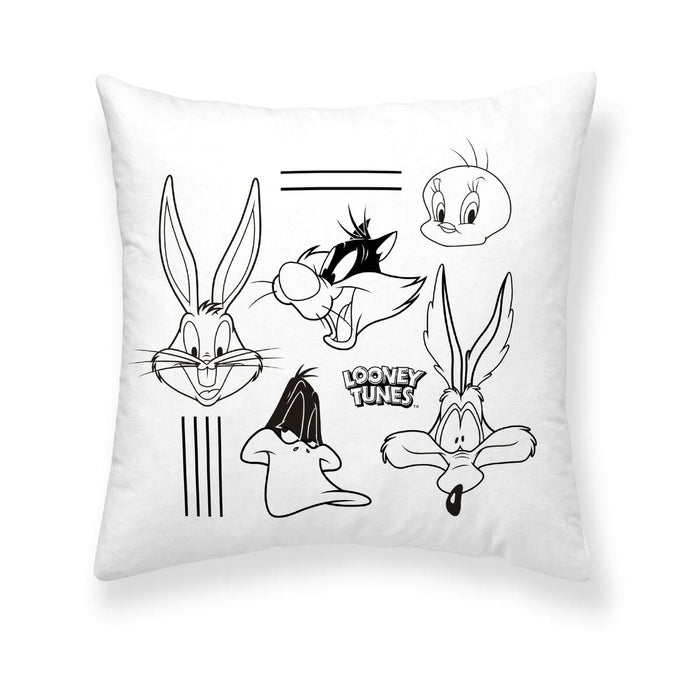 Husă de pernă de canapea Looney Tunes Looney B&w B Alb 45 x 45 cm