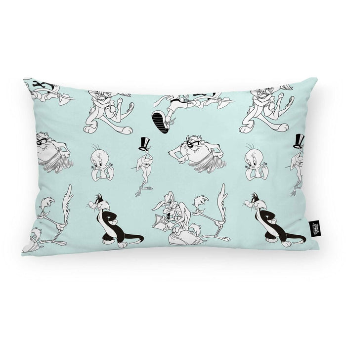Husă de pernă de canapea Looney Tunes Looney B&W C Albastru celest 30 x 50 cm
