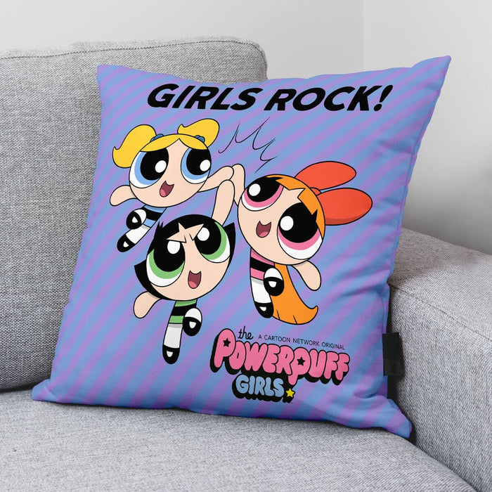 Husă de pernă de canapea Powerpuff Girls Girls Rock A Liliachiu 45 x 45 cm