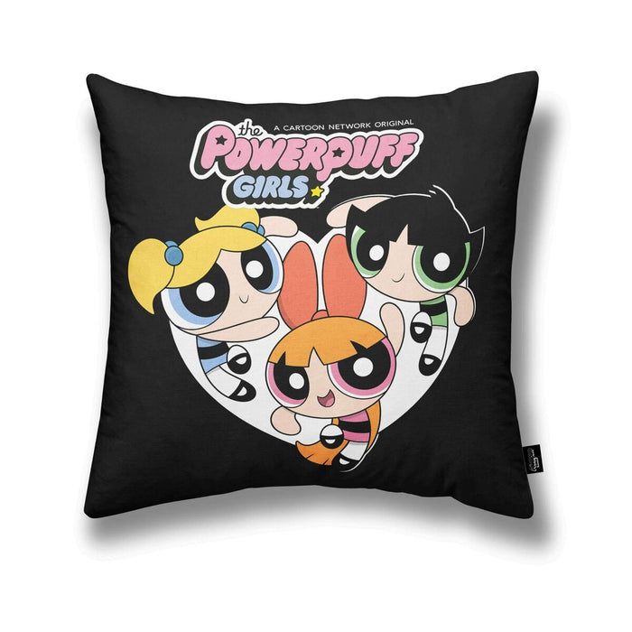 Husă de pernă de canapea Powerpuff Girls Powerpuff B Negru 45 x 45 cm