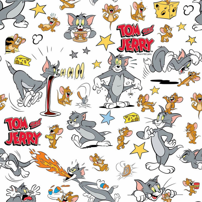 Față de masă din rășină rezistentă la pete Belum Tom & Jerry 02 140 x 140 cm