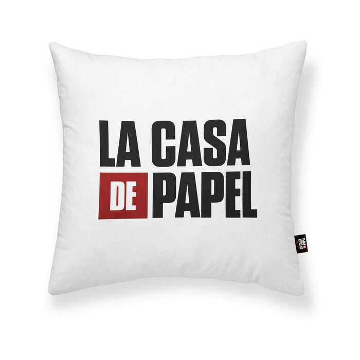 Husă de pernă de canapea La casa de papel LCDP A Alb 45 x 45 cm