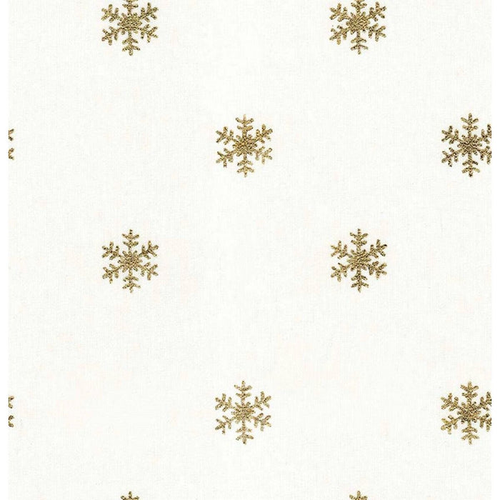 Față de masă din rășină rezistentă la pete Belum Snowflakes Gold 250 x 140 cm