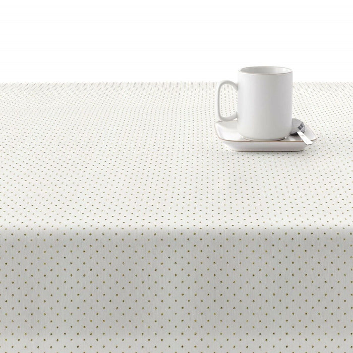 Față de masă din rășină rezistentă la pete Belum Dots Gold 200 x 140 cm