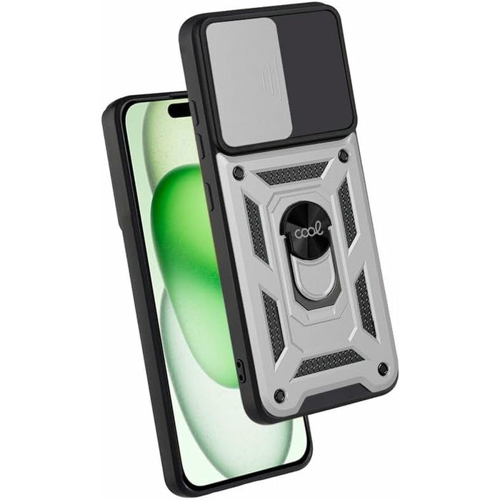 Husă pentru Mobil Cool iPhone 15 Plus Argintiu Apple