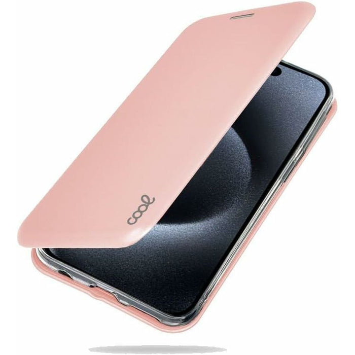 Husă pentru Mobil Cool iPhone 15 Pro Roz Apple