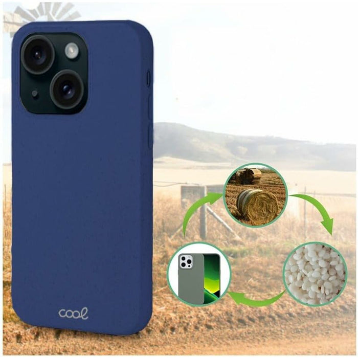 Husă pentru Mobil Cool iPhone 15 Albastru Apple