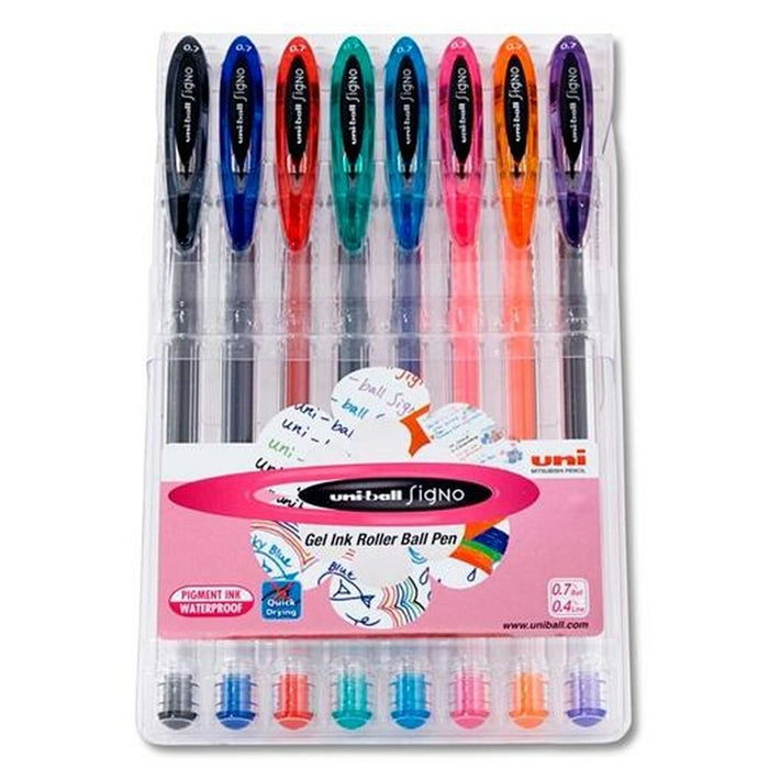 Set de Pixuri Uni-Ball Rollerball Signo UM-120 Multicolor 0,5 mm