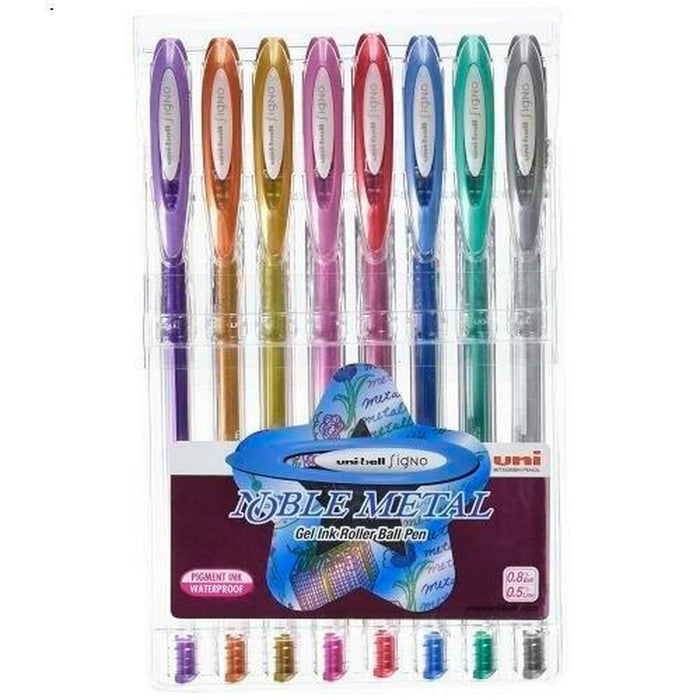Set de Pixuri Uni-Ball Rollerball Signo UM-120 Multicolor 0,5 mm