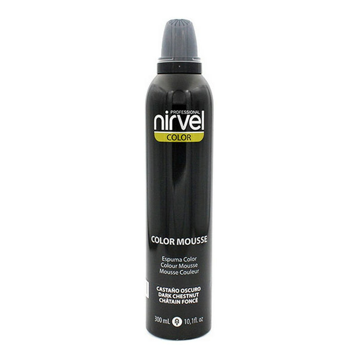 Spumă pentru Volum Color Mousse Nirvel Color Mousse Castaniu Închis (300 ml)