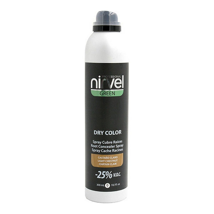 Spray pentru acoperirea firelor albe Green Dry Color Nirvel Green Dry Castaniu Deschis (300 ml)