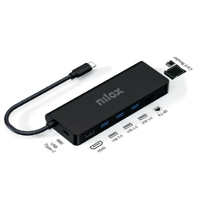 Dockstation Nilox NXDSUSBC04 Negru