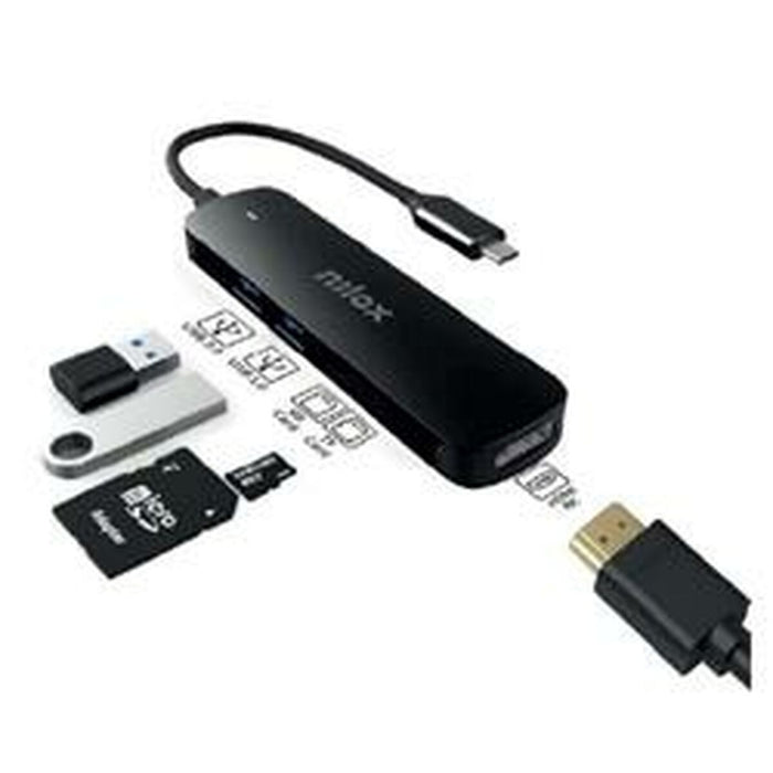 Dockstation Nilox NXDSUSBC05 Negru