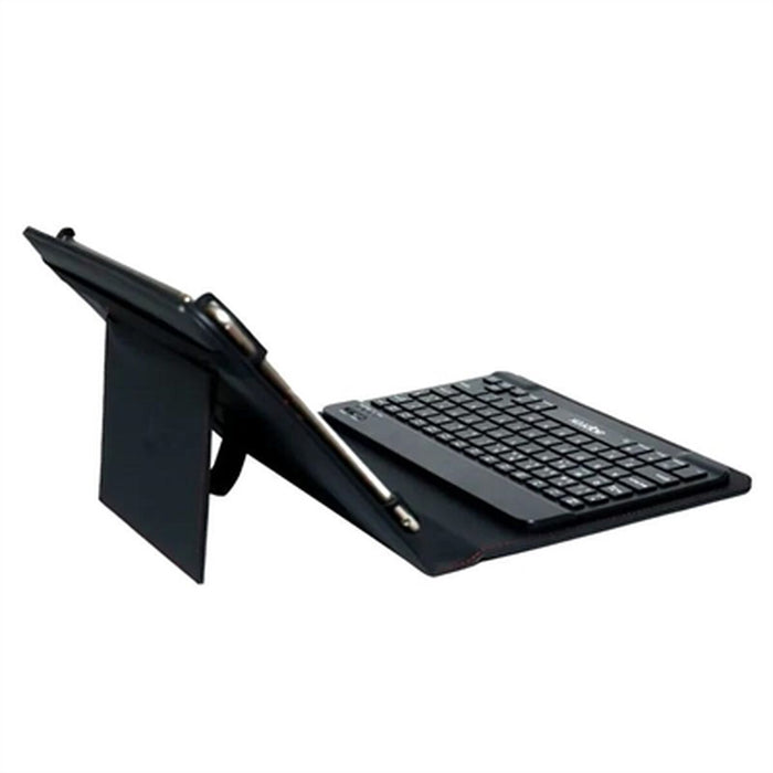 Husă pentru Tabletă și Tastatură approx! APPIPCK06V2 Negru Qwerty Spaniolă