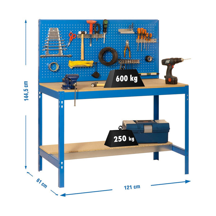 Bancă de Lucru cu Scule Simon Rack BT2 1200 144,5 x 121 x 61 cm
