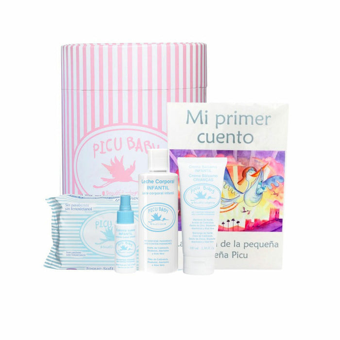 Set Cadou pentru bebeluși Picu Baby Infantil Tambor Rosa New Roz 5 Piese