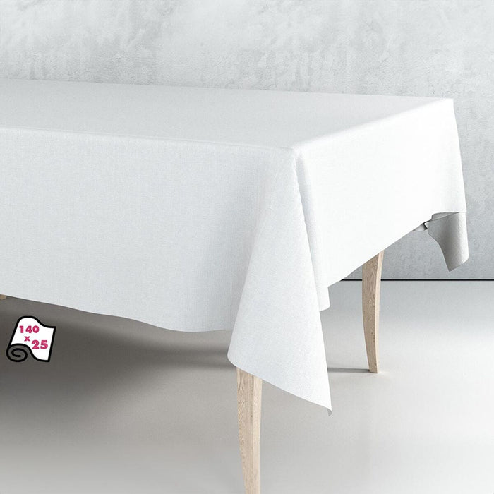 Față de masă pe o rolă Exma Muşama/linoleum Alb Neted 140 cm x 25 m