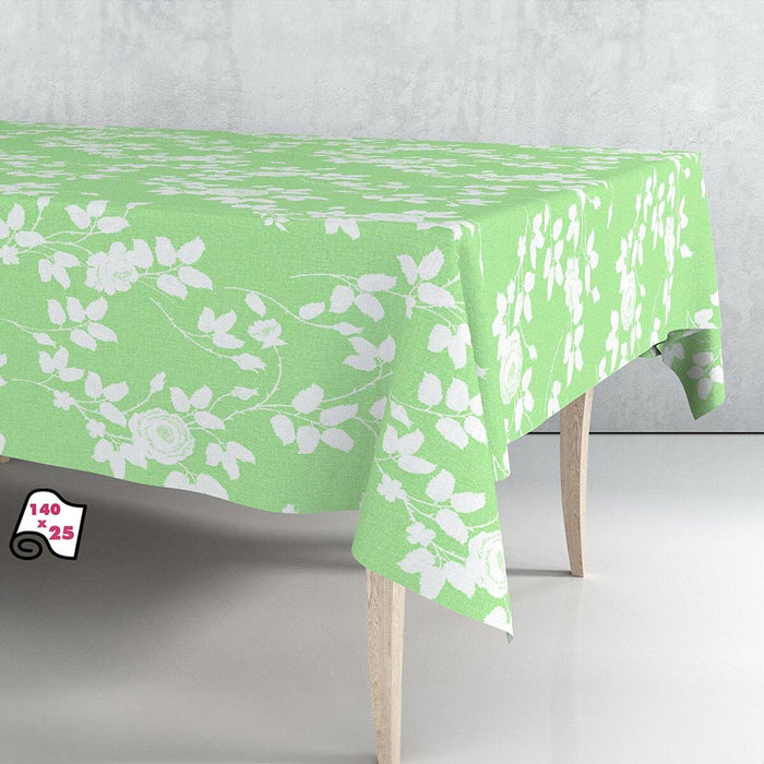 Față de masă pe o rolă Exma Muşama/linoleum Verde deschis Plante botanice 140 cm x 25 m