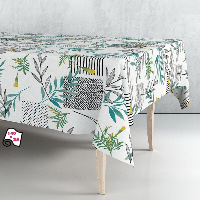 Față de masă pe o rolă Exma Mix Muşama/linoleum Alb 140 cm x 25 m