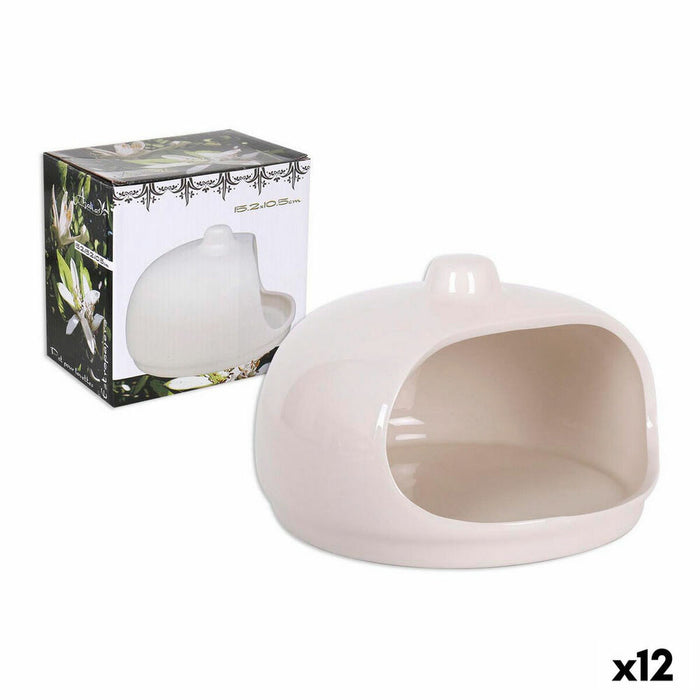 Suport de Bureți de Vase pentru Chiuvetă 47566 Alb 15,2 x 15,2 x 10,3 cm (12 Unități)