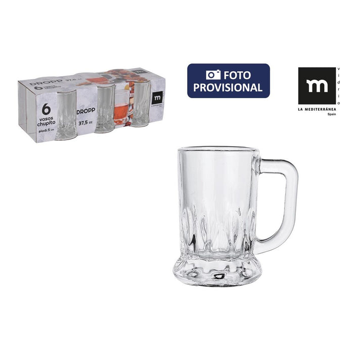 Set de Pahare Shot La Mediterránea Dropp 37,5 ml Ø 4 cm 6 Unități