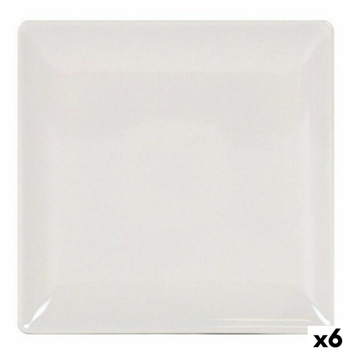 Platou Plat La Mediterránea 41678 Gresie Fildeș 24 x 24 x 2 cm (6 Unități) (24 cm)