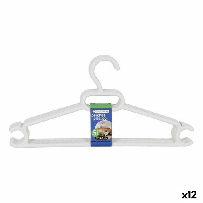 Umerașe Ruth Dem Ruth Alb Plastic 5 Piese 37 x 18,5 x 3 cm (12 Unități)
