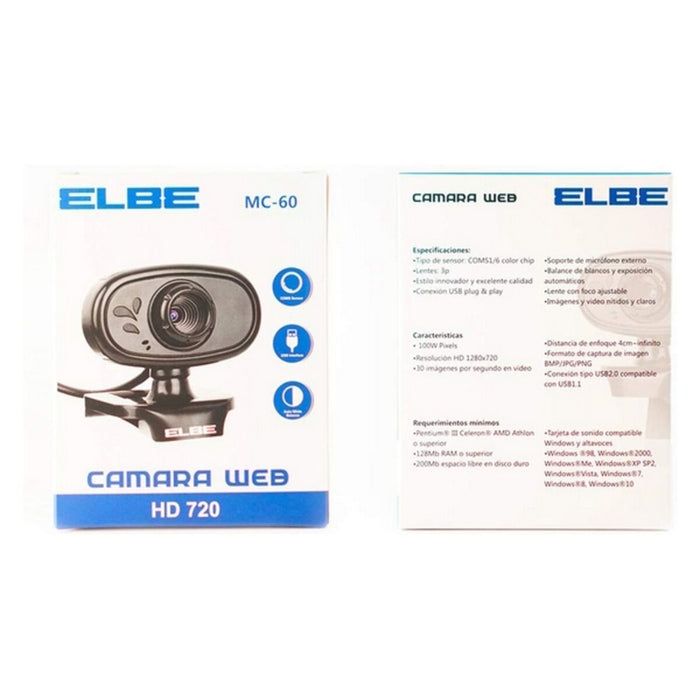 Webcam ELBE MC-60 Negru