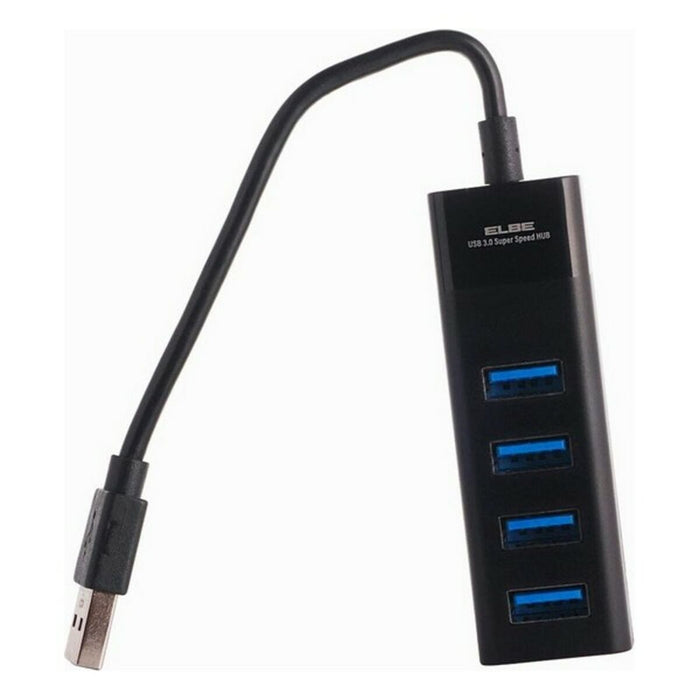 Hub USB 4 Porturi 3.0 ELBE HUB401 Negru