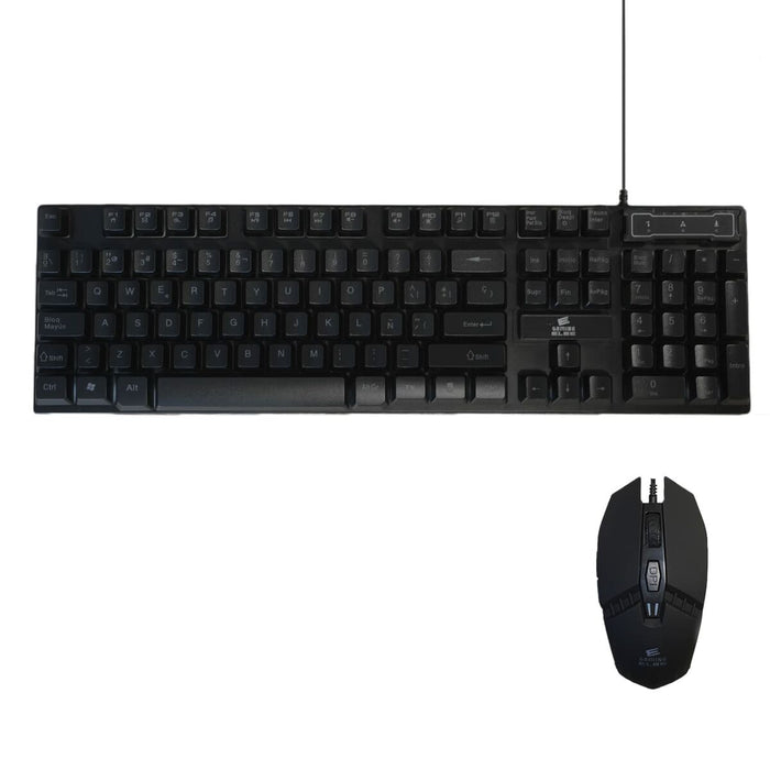 Tastatură și Mouse Gaming ELBE PTR-103-G Negru