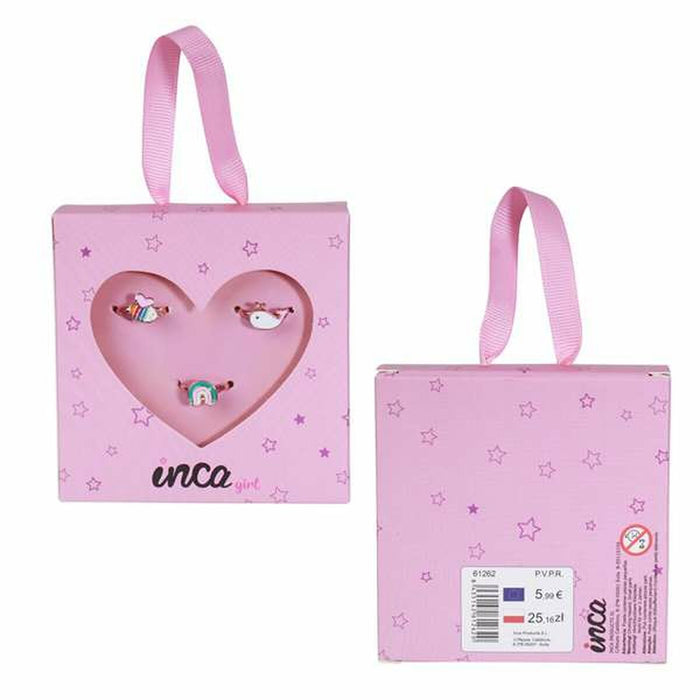 Kit de Bijuterii fantezie Inca 3 Piese Auriu* Reglabil