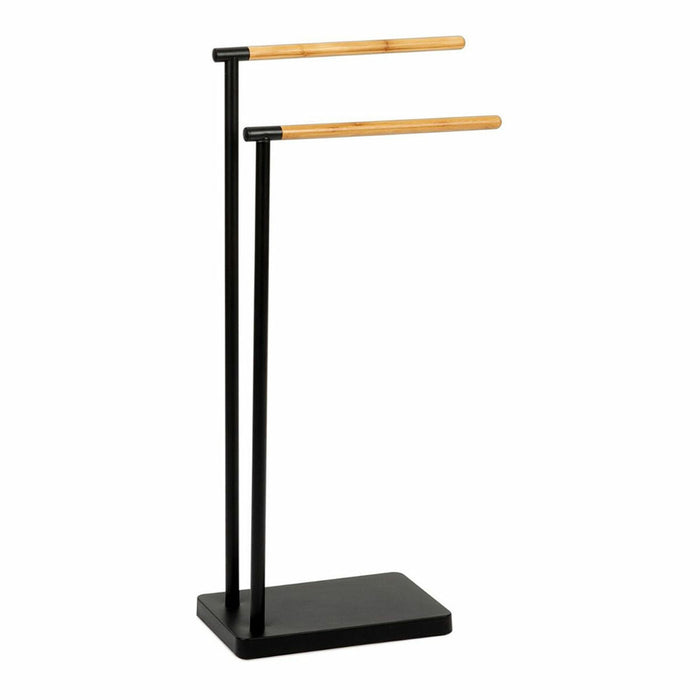Suport pentru Prosoape cu Picior Andrea House ba72130 Negru Metal 30 x 20 x 78 cm