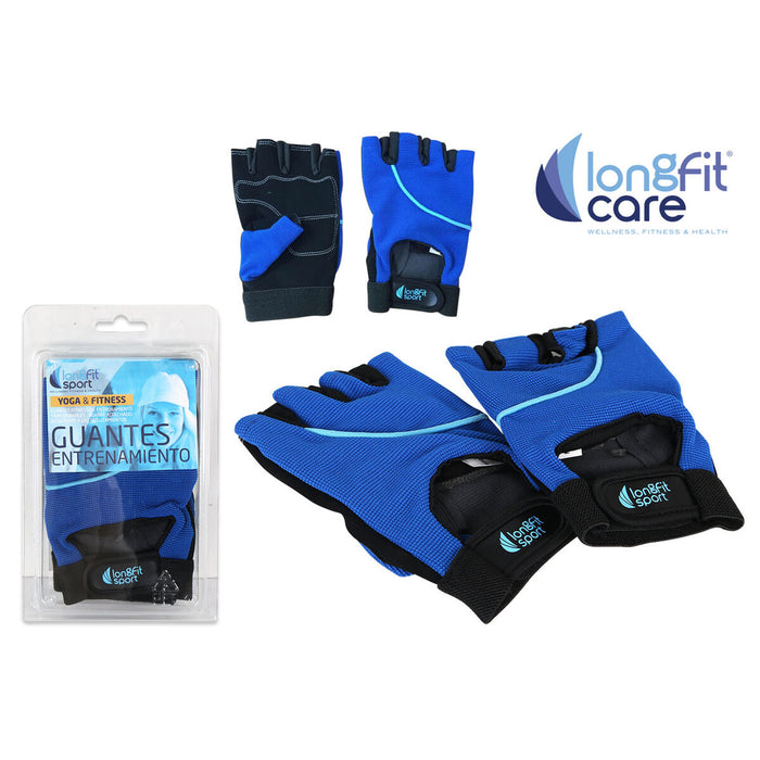Mănuși de Antrenament LongFit Sport Albastru/Negru