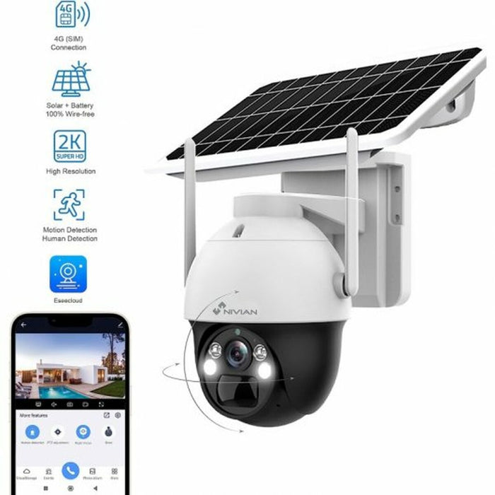 Cameră Video de Supraveghere Nivian 360º 4G(SIM)