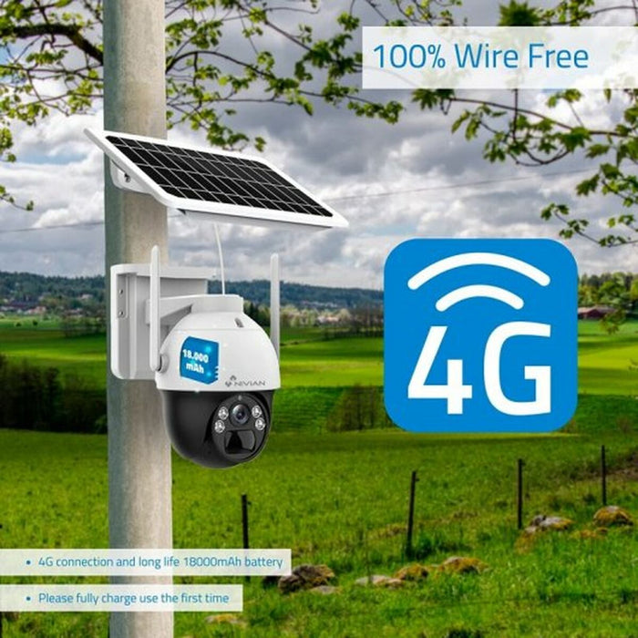 Cameră Video de Supraveghere Nivian 360º 4G(SIM)