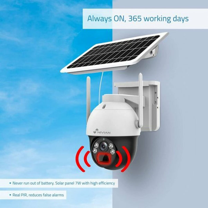 Cameră Video de Supraveghere Nivian 360º 4G(SIM)