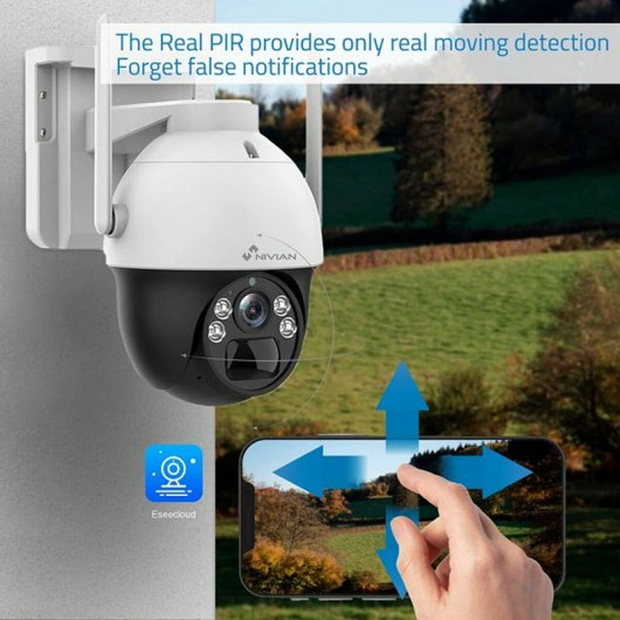 Cameră Video de Supraveghere Nivian 360º 4G(SIM)