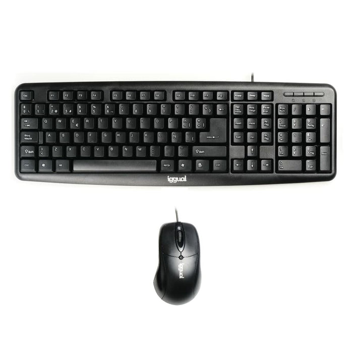 Tastatură și Mouse iggual COM-CK-BASIC QWERTY USB