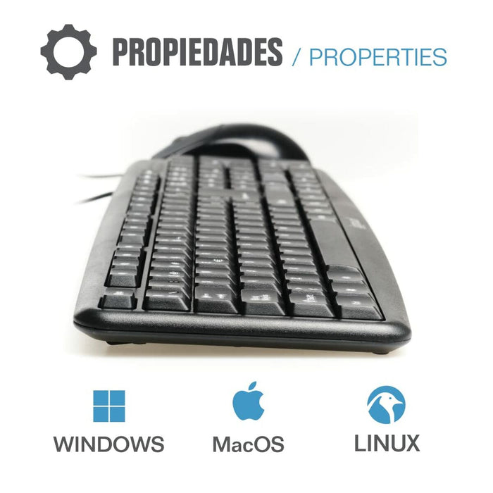 Tastatură și Mouse iggual COM-CK-BASIC QWERTY USB